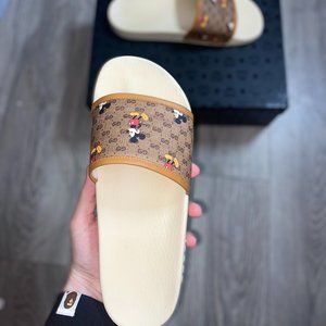 New Gucci X Disney Supreme Mickey Slides 603702 HWU60 8488 12 G 12.5 US